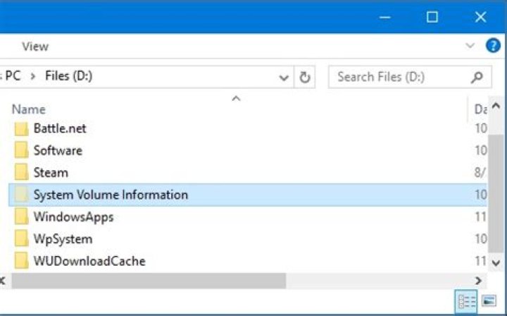 What is System Volume Information folder?