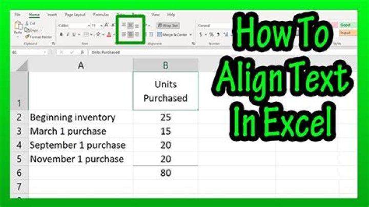 What is text alignment in Excel?