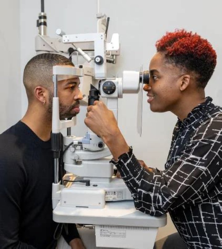 What is the difference between an eye exam and a refraction?