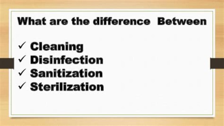 What is the difference between sanitization and disinfection?