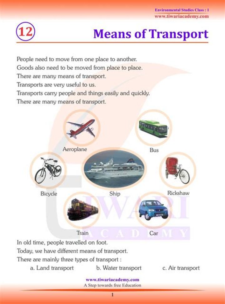 What is the oldest means of transport?