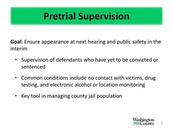 What is the purpose of pretrial supervision?