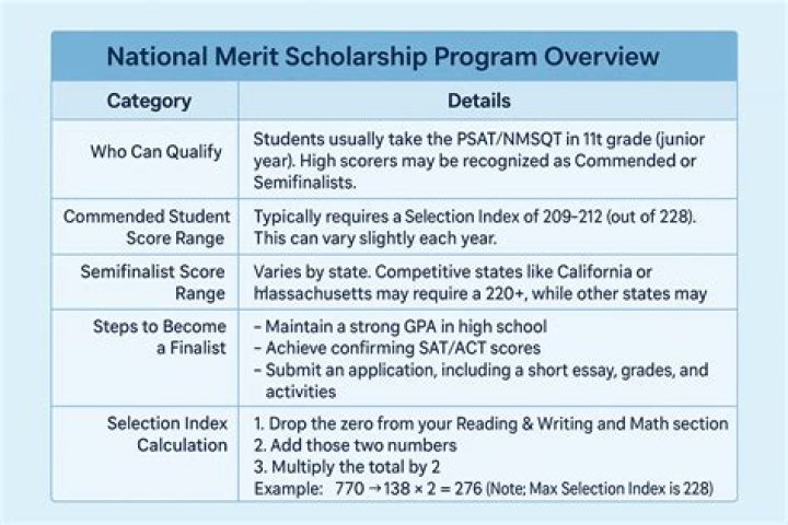 What PSAT score is National Merit 2016?