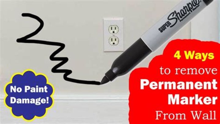 What removes permanent marker from metal?