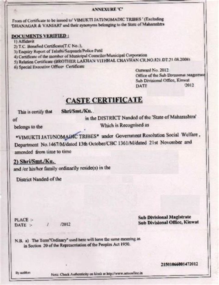 Where can I get caste validity certificate in Pune?