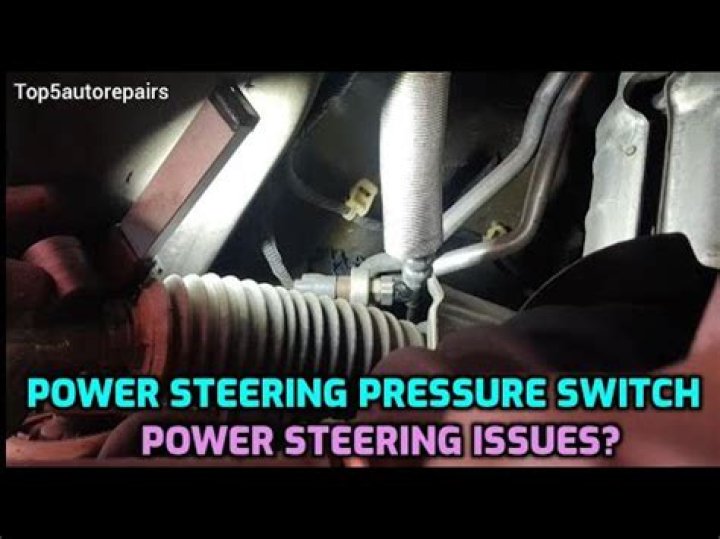 Where is the power steering pressure sensor located?