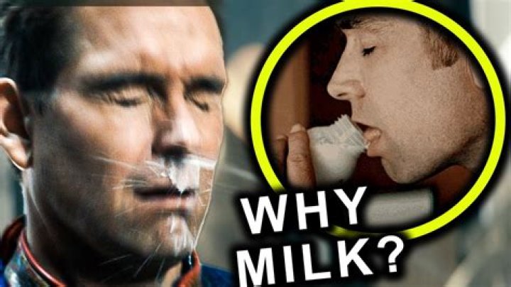 Why does milk and Red Bull react