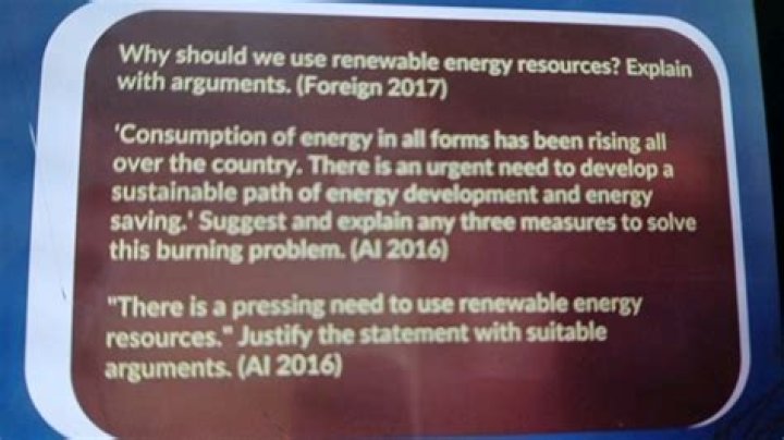 Why should we use renewable energy resources explain?