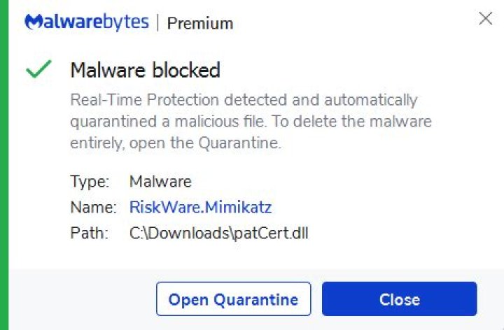 Win64/Riskware.Mimikatz.CD